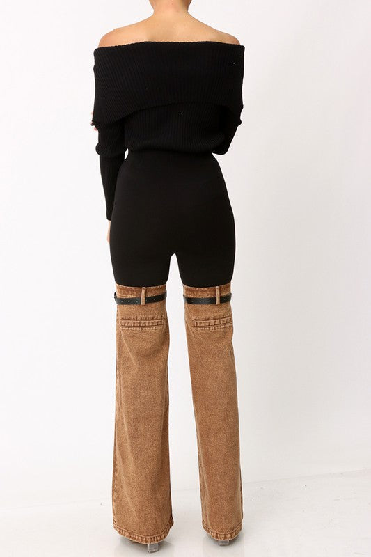 Denim Jodphur Pants new arrivals preorder