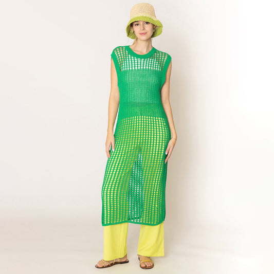 Wona Mesh Green Dress summer