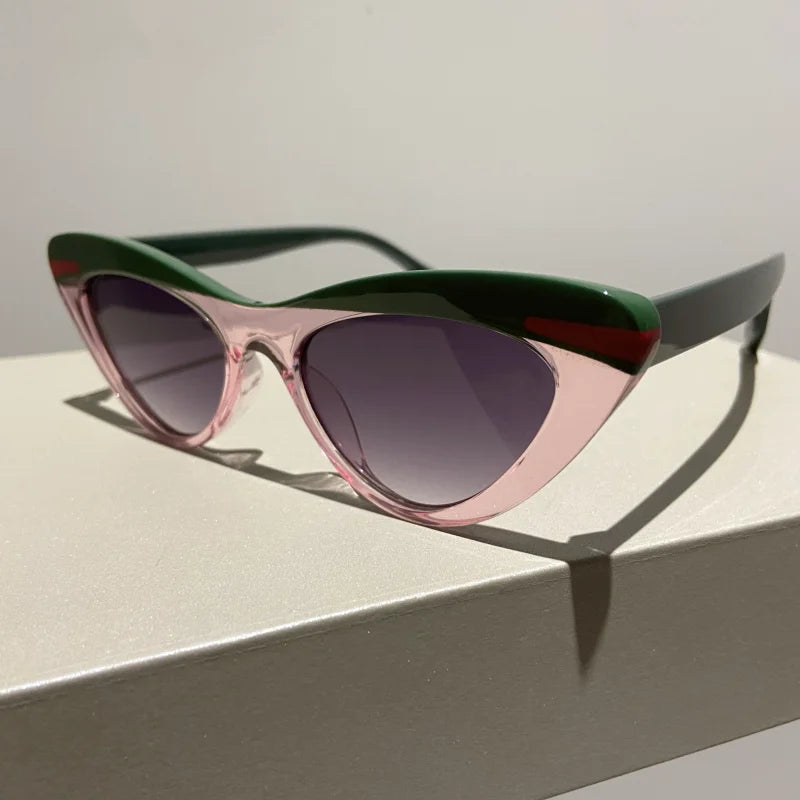 Cat Eyes Two Toned Sunglasses