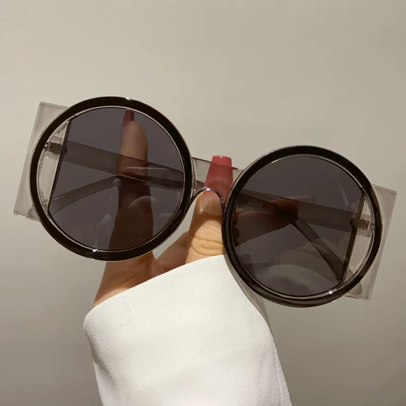Unisex Round Double Color Sunglasses