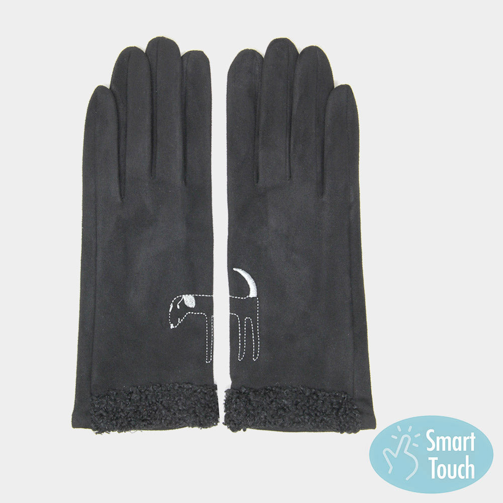 Day4 Gloves Dog Embossed Gloves sale